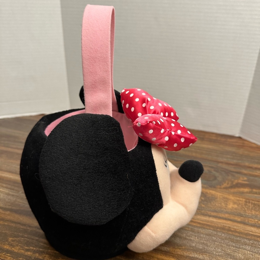 Disney Minnie Mouse Plush Bag in Black, Pink, Red - Picture 4 of 6